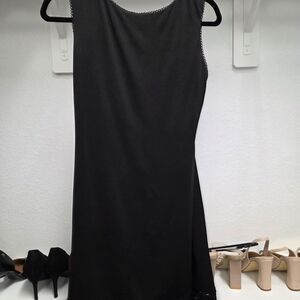 Chic Black Sleeveless Mini Dress
